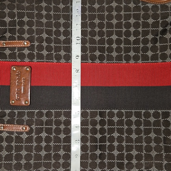 Kate Spade Brown Tote with Red Stripe - Picture 11 of 12